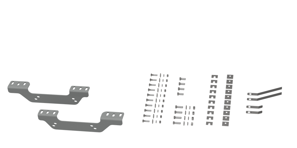 B&W Custom Installation Brackets For Universal Mounting Rails For Some GM Trucks - 2011-2019 Chevrolet/GMC 2500 & 3500 - Part RVR2506
