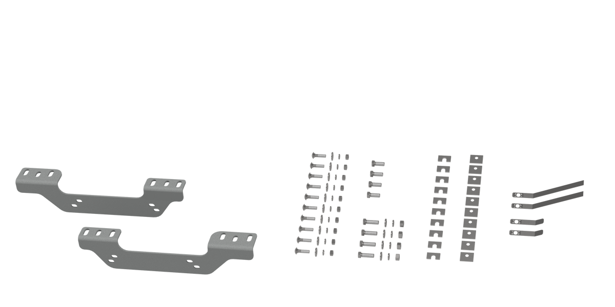 B&W Custom Installation Brackets For Universal Mounting Rails For Some GM Trucks - 2011-2019 Chevrolet/GMC 2500 & 3500 - Part RVR2506