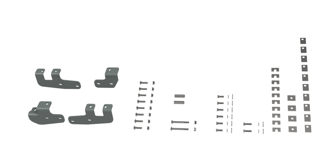 B&W Custom Installation Brackets For Universal Mounting Rails For Some RAM Trucks - 2014-2025 Ram 2500 - Part RVR2602