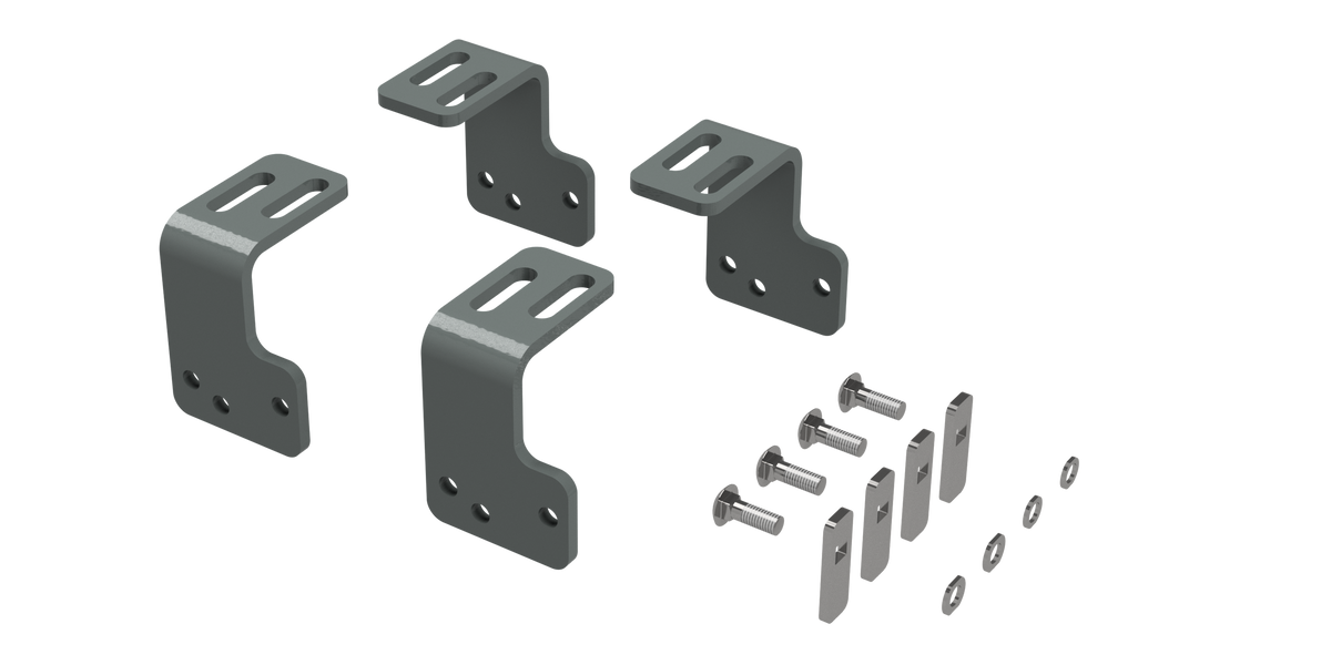 B&W Custom Installation Kit For Universal Mounting Rails For Some Ford F150 Trucks - 2004-2014 Ford F150 - Part RVR3201