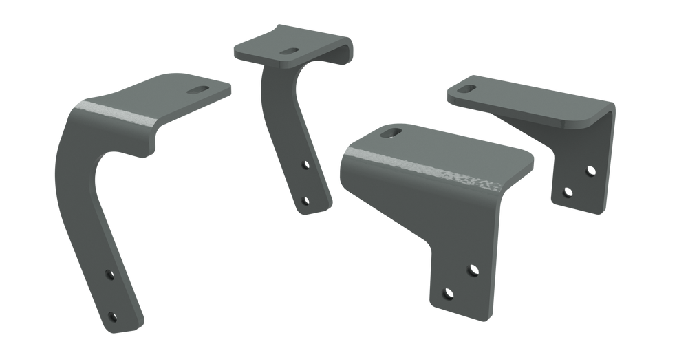 B&W Custom Installation Kit For Universal Mounting Rails For Some RAM Trucks - Part RVR3205