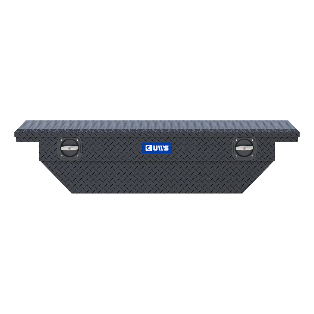 Matte Black 63" Secure Lock Angled Tool Box, Low Profile
