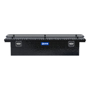 Gloss Black Aluminum 69" Secure Lock Crossover Truck Tool Box, Low Profile, Rail
