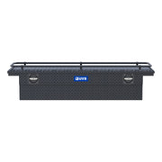 Matte Black Aluminum 69" Secure Lock Crossover Truck Tool Box, Low Profile, Rail