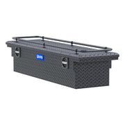 Matte Black Aluminum 69" Secure Lock Crossover Truck Tool Box, Low Profile, Rail