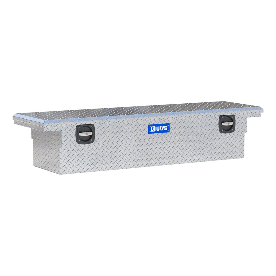 Bright Aluminum 69" Secure Lock Truck Tool Box, Low Profile