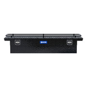 Gloss Black Aluminum 72" Secure Lock Crossover Truck Tool Box, Low Profile, Rail