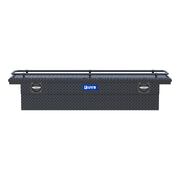 Matte Black Aluminum 72" Secure Lock Crossover Truck Tool Box, Low Profile, Rail