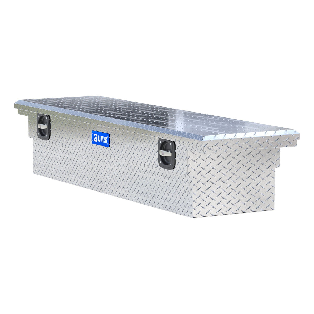 Bright Aluminum 72" Secure Lock Truck Tool Box, Low Profile