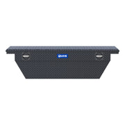Matte Black Aluminum 69" Deep Angled Secure Lock Truck Tool Box with Low Profile
