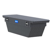 Matte Black Aluminum 69" Deep Angled Secure Lock Truck Tool Box with Low Profile
