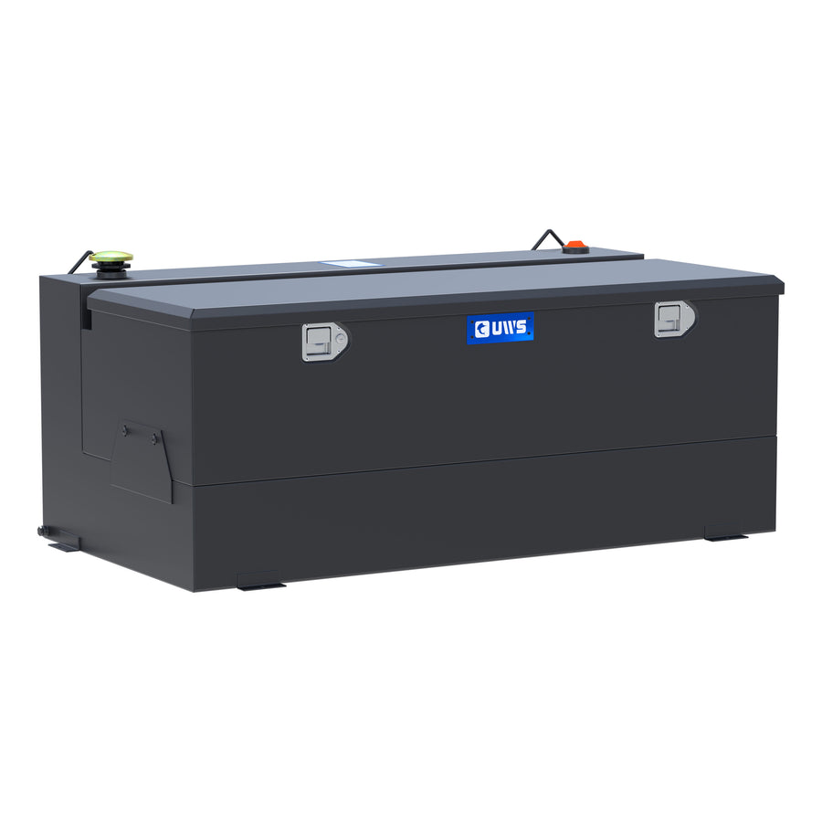 Matte Black 100-Gallon Steel-Aluminum Combo Transfer Tank