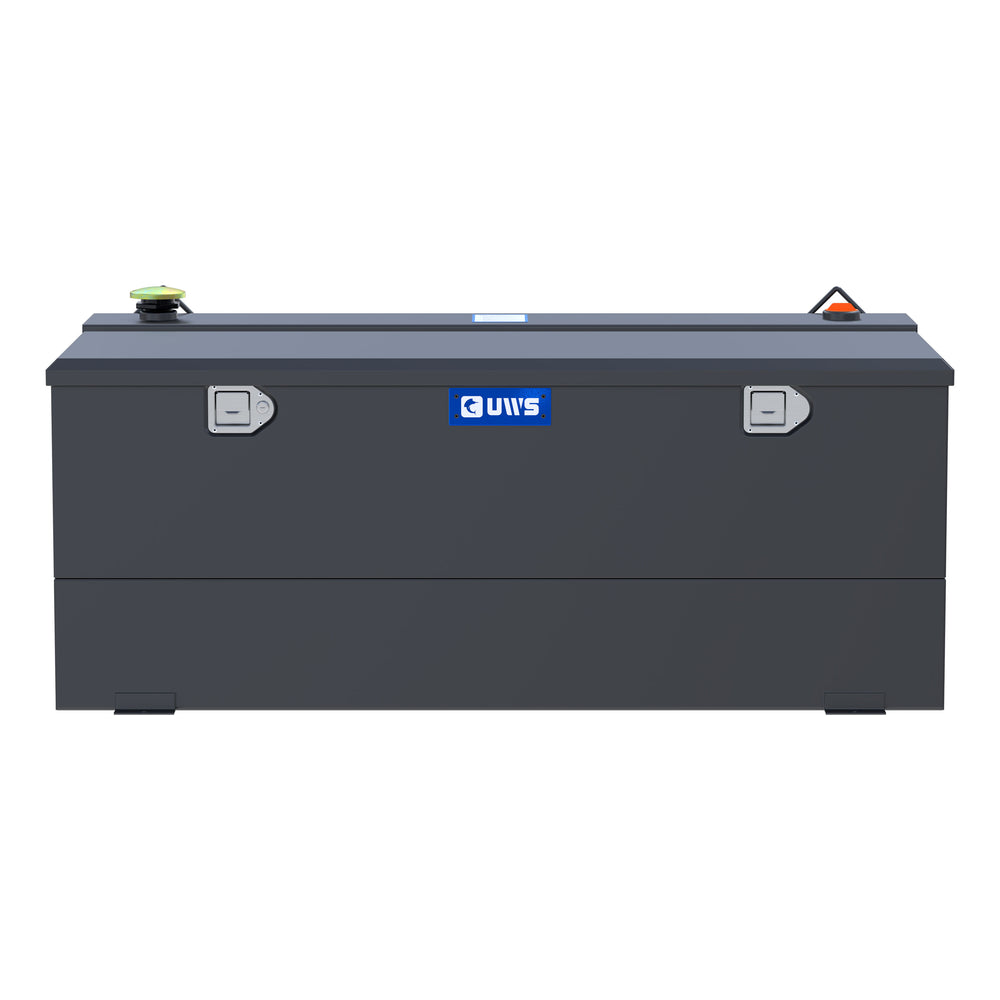 Matte Black 100-Gallon Steel-Aluminum Combo Transfer Tank