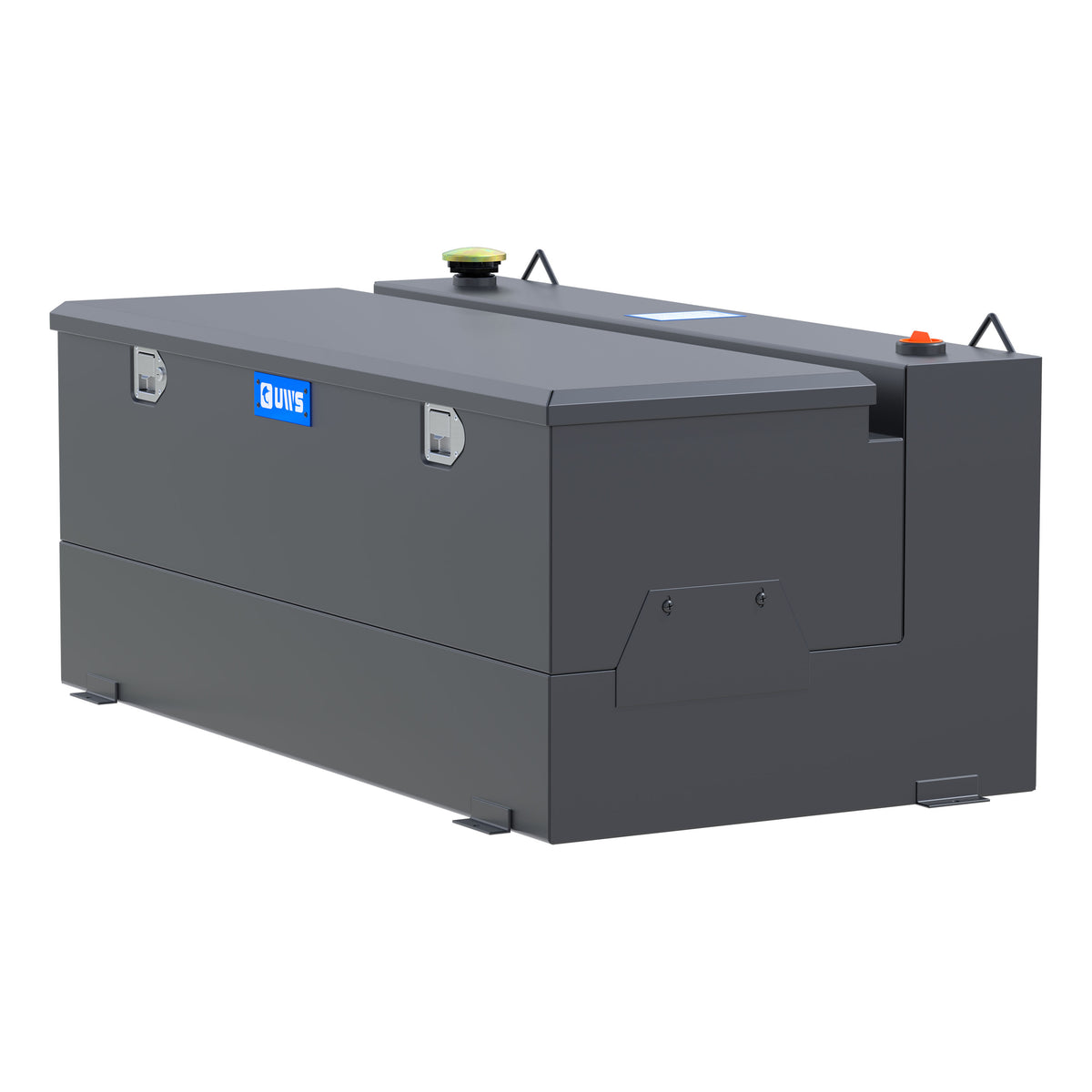 Matte Black 100-Gallon Steel-Aluminum Combo Transfer Tank