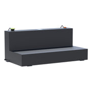 Matte Black 100-Gallon L-Shape Steel Transfer Tank