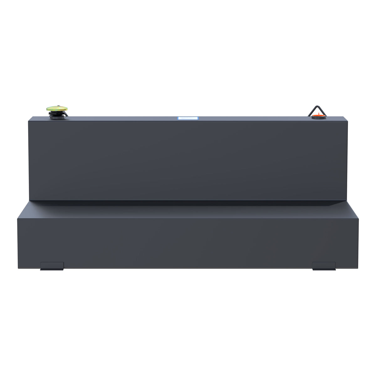 Matte Black 100-Gallon L-Shape Steel Transfer Tank