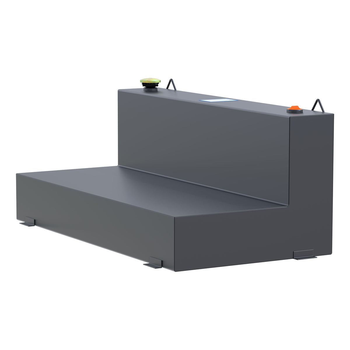 Matte Black 100-Gallon L-Shape Steel Transfer Tank