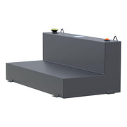 Matte Black 100-Gallon L-Shape Steel Transfer Tank