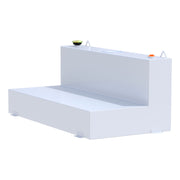 White 100-Gallon L-Shape Steel Transfer Tank