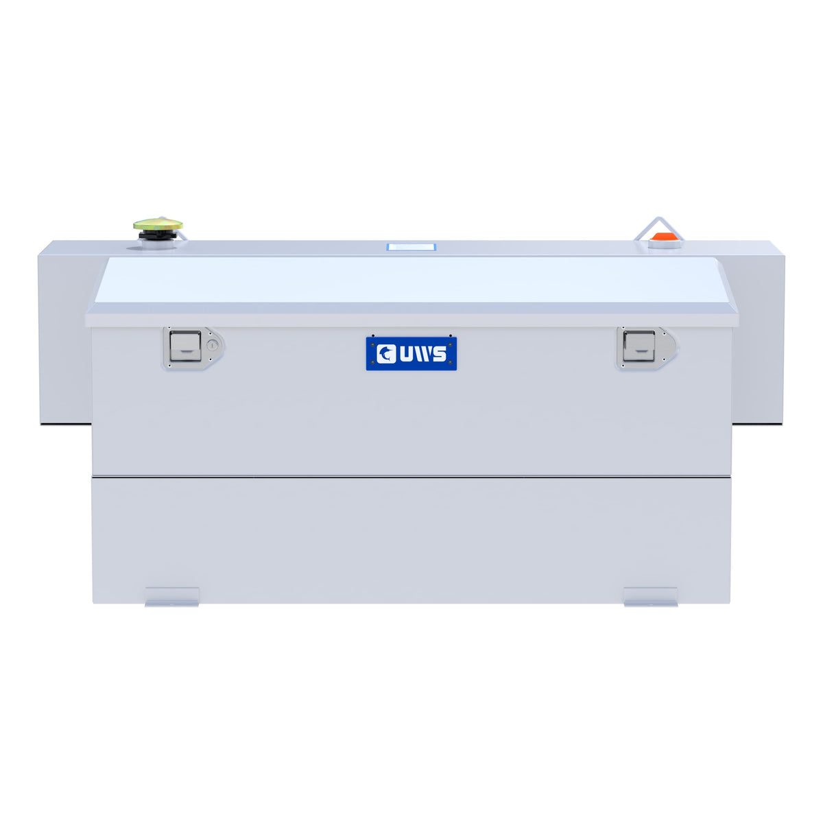 White Hammerhead-Style 100-Gallon Steel-Aluminum Combo Transfer Tank