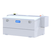 White Hammerhead-Style 100-Gallon Steel-Aluminum Combo Transfer Tank