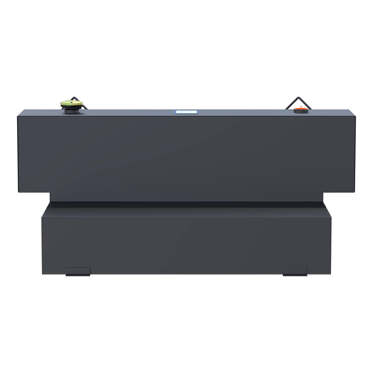 Matte Black Hammerhead-Style 100-Gallon L-Shape Steel Transfer Tank