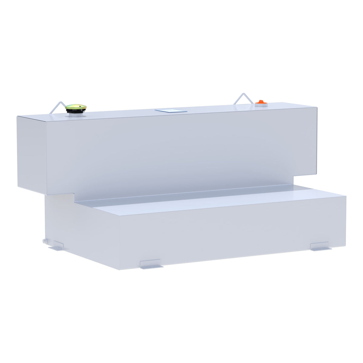 White Hammerhead-Style 100-Gallon L-Shape Steel Transfer Tank