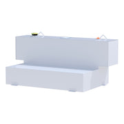 White Hammerhead-Style 100-Gallon L-Shape Steel Transfer Tank