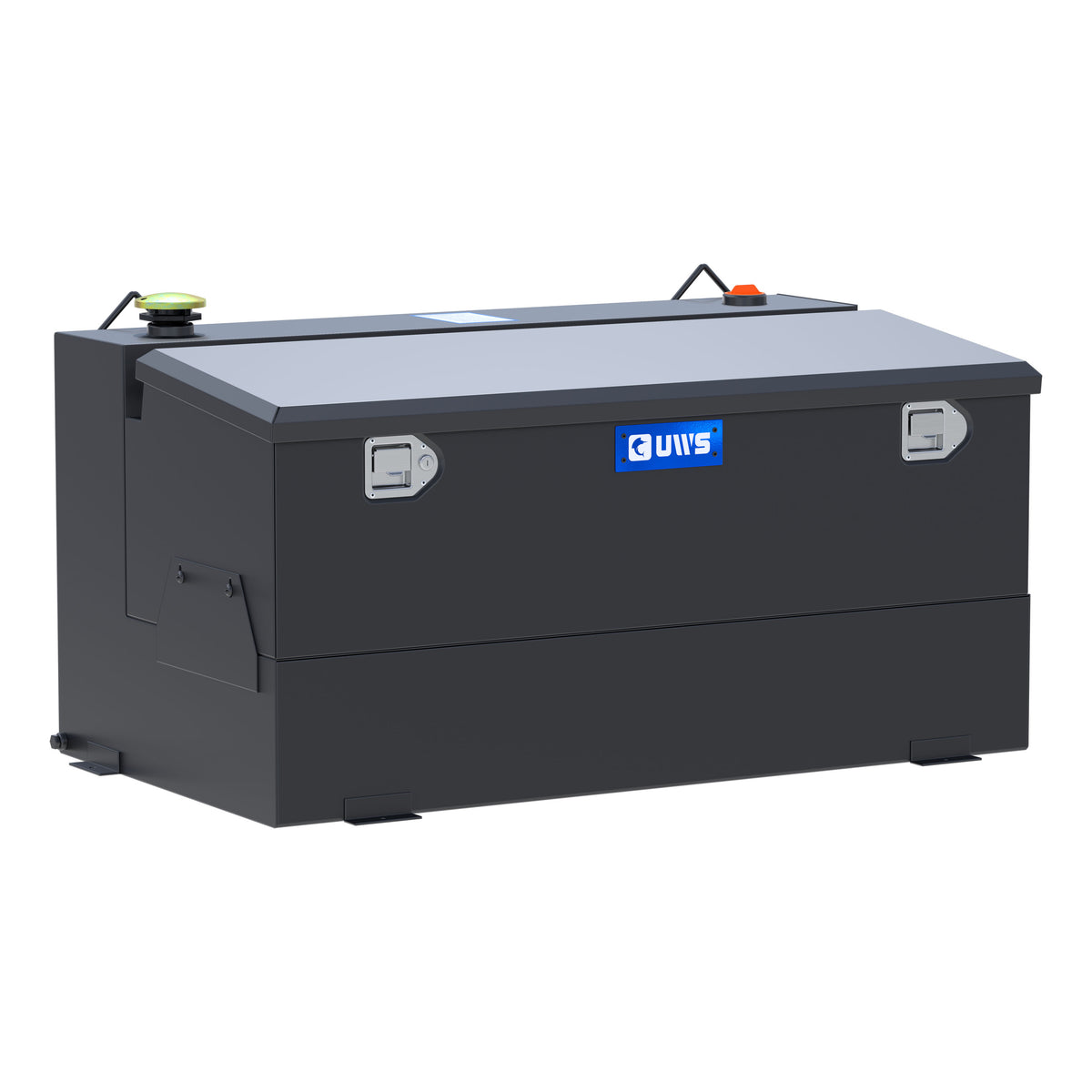 Matte Black 75-Gallon Steel-Aluminum Combo Transfer Tank