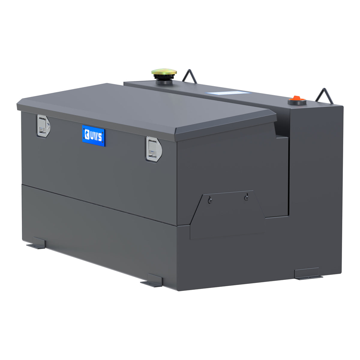 Matte Black 75-Gallon Steel-Aluminum Combo Transfer Tank