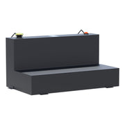 Matte Black 75-Gallon L-Shape Steel Transfer Tank