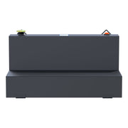 Matte Black 75-Gallon L-Shape Steel Transfer Tank