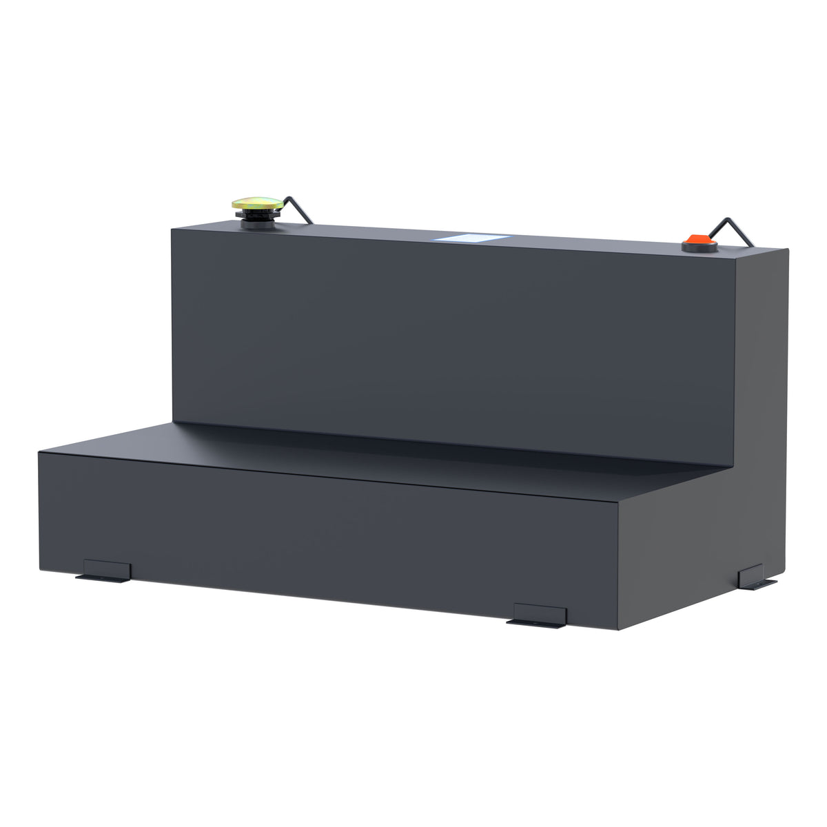 Matte Black 75-Gallon L-Shape Steel Transfer Tank