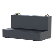 Matte Black 75-Gallon L-Shape Steel Transfer Tank