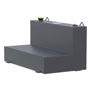 Matte Black 75-Gallon L-Shape Steel Transfer Tank
