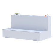 White 75-Gallon L-Shape Steel Transfer Tank