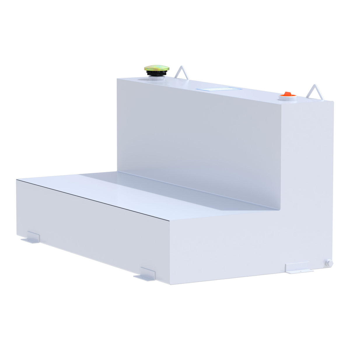 White 75-Gallon L-Shape Steel Transfer Tank
