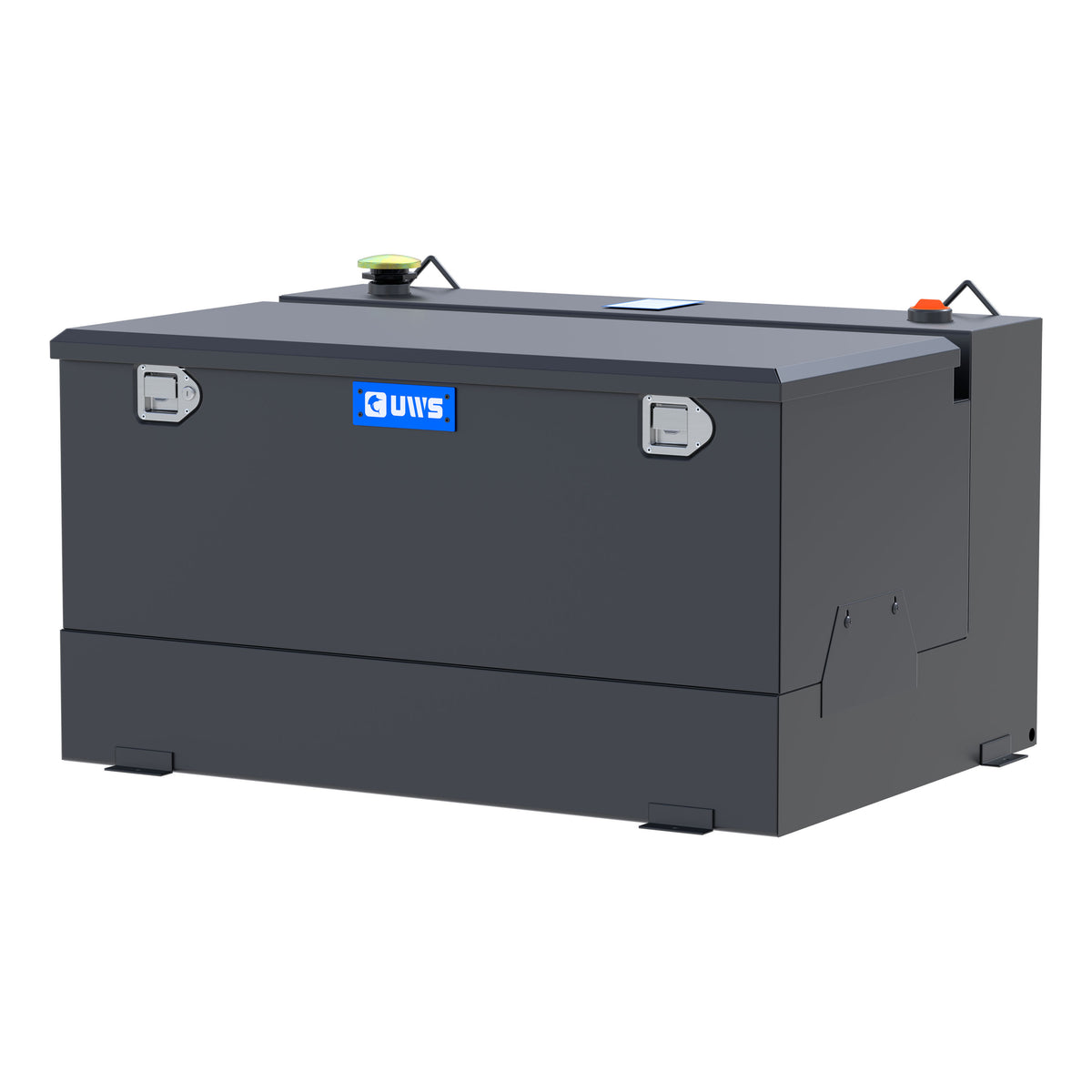 Matte Black 85-Gallon Steel-Aluminum Combo Transfer Tank