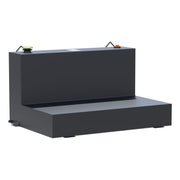 Matte Black 85-Gallon L-Shape Steel Transfer Tank