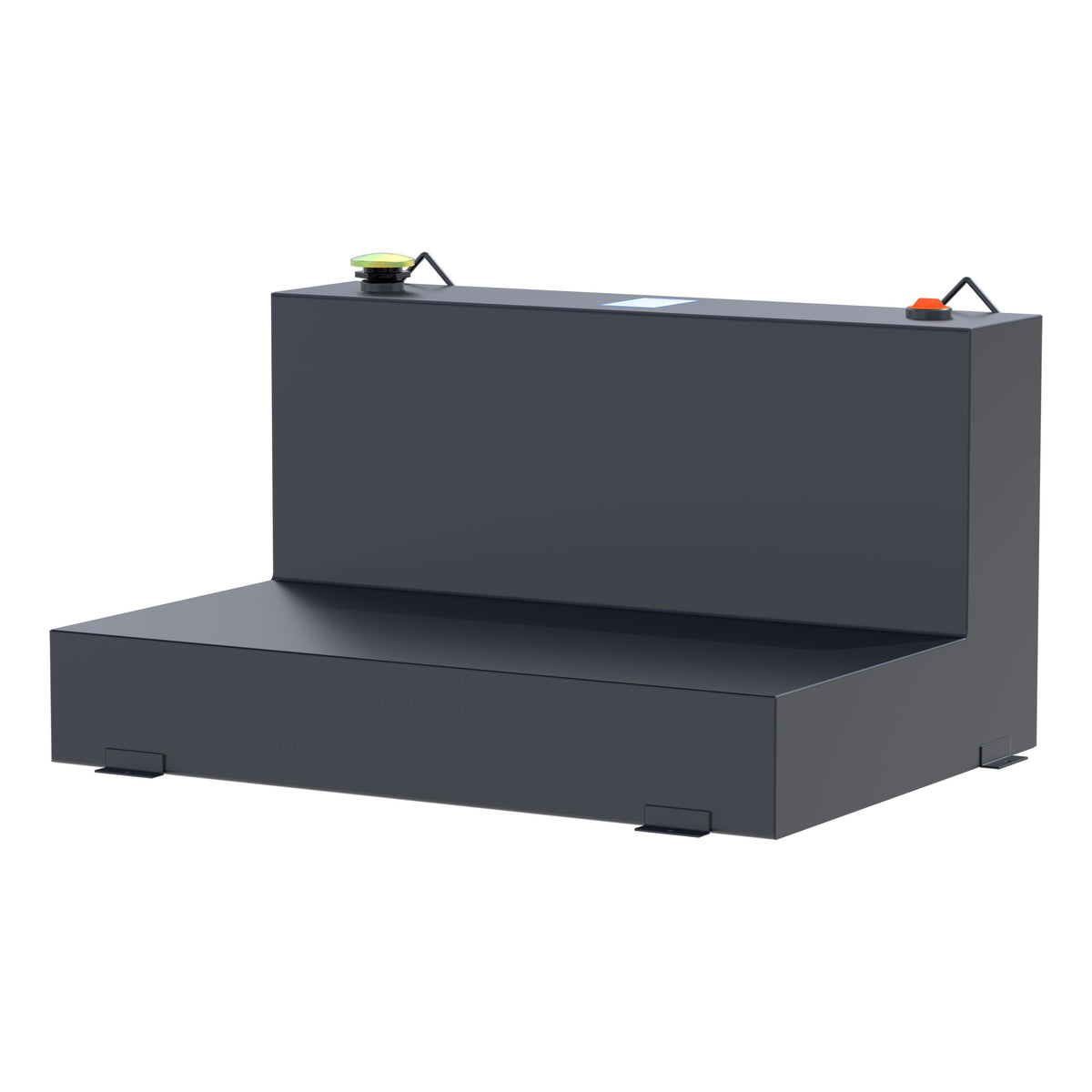Matte Black 85-Gallon L-Shape Steel Transfer Tank