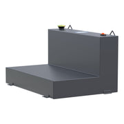 Matte Black 85-Gallon L-Shape Steel Transfer Tank