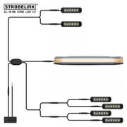 ARC Lighting StrobeLink® Harness Type A, For 6 Lights, Mini Bar Compatible - Part BB8KA06