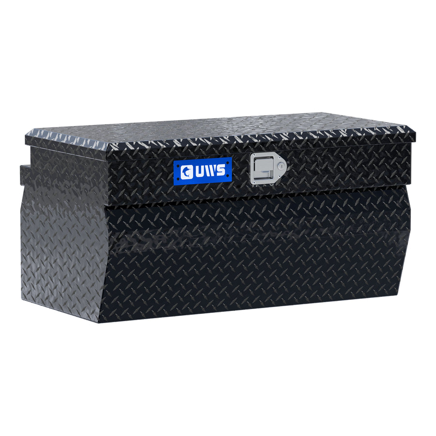 Gloss Black Aluminum 36" Wedge Utility Chest Box
