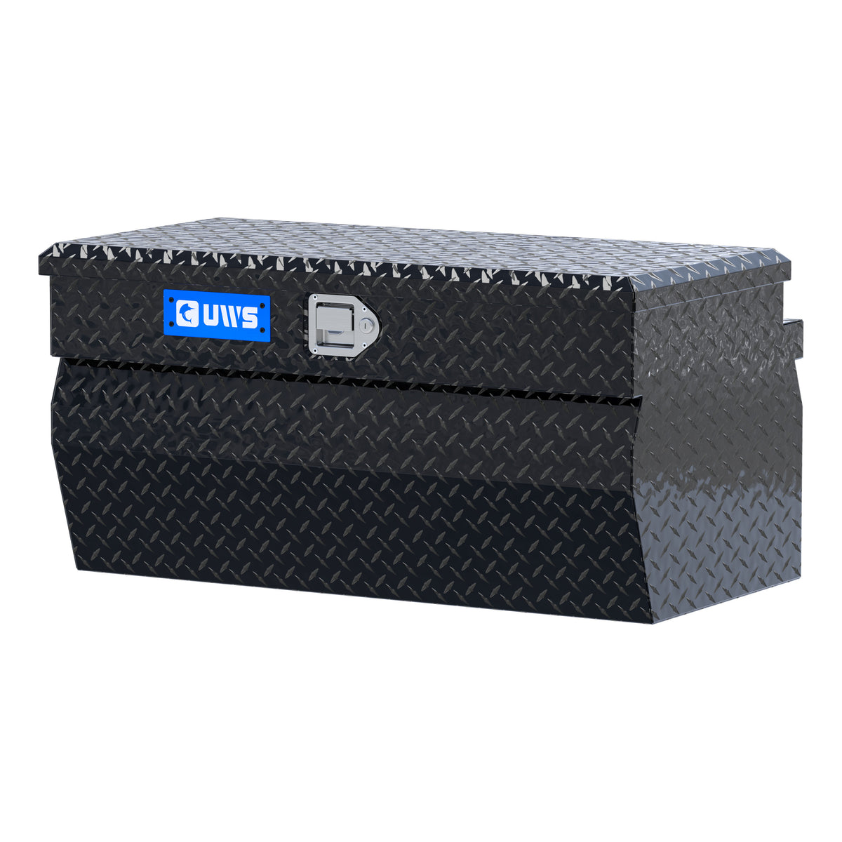 Gloss Black Aluminum 36" Wedge Utility Chest Box