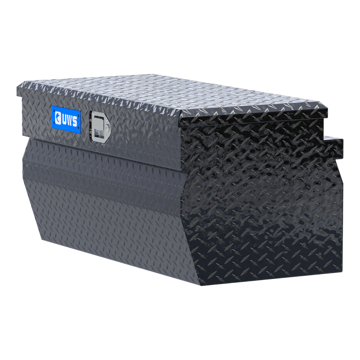 Gloss Black Aluminum 36" Wedge Utility Chest Box