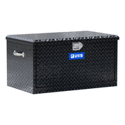 Gloss Black Aluminum 38" Utility Chest Box with Drawers