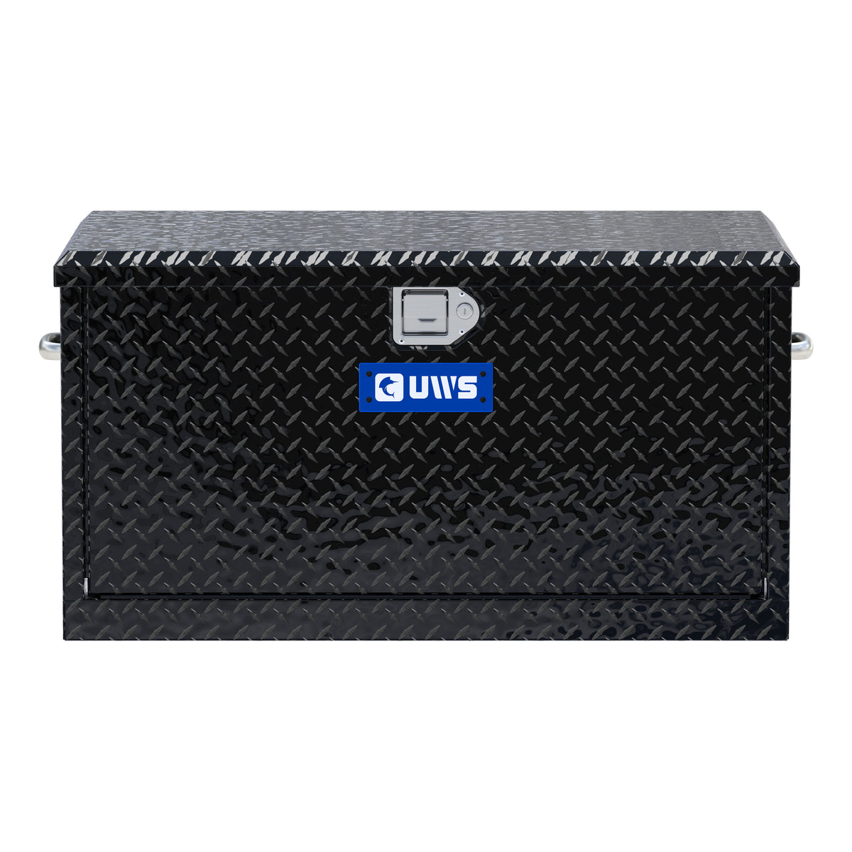 Gloss Black Aluminum 38" Utility Chest Box with Drawers
