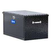 Gloss Black Aluminum 38" Utility Chest Box with Drawers