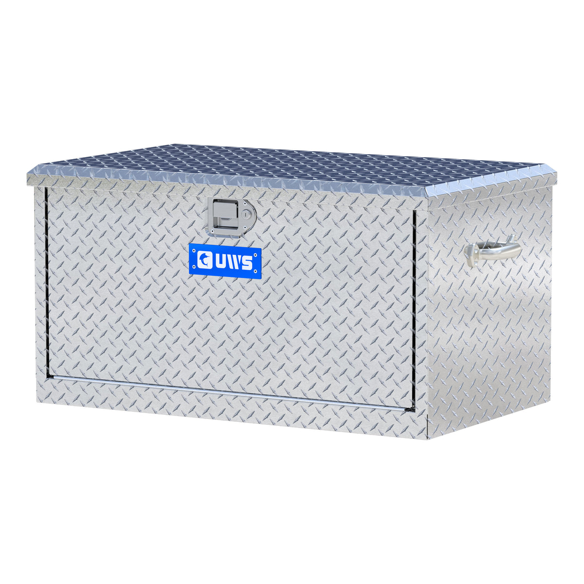Bright Aluminum 38" Utility Chest Box with Drawers