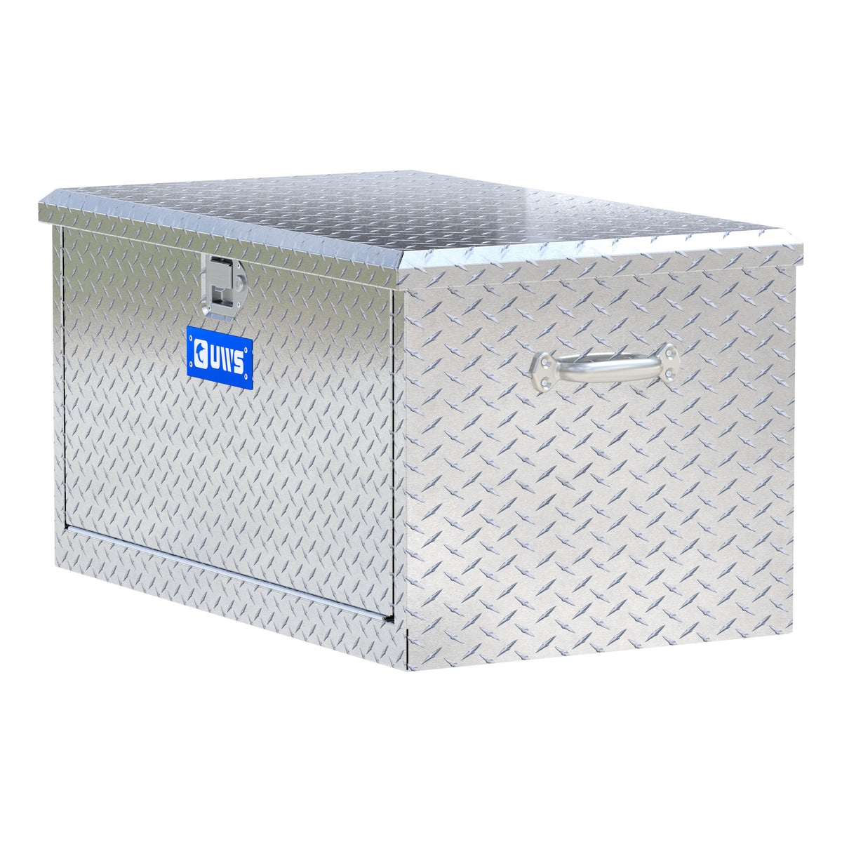 Bright Aluminum 38" Utility Chest Box with Drawers